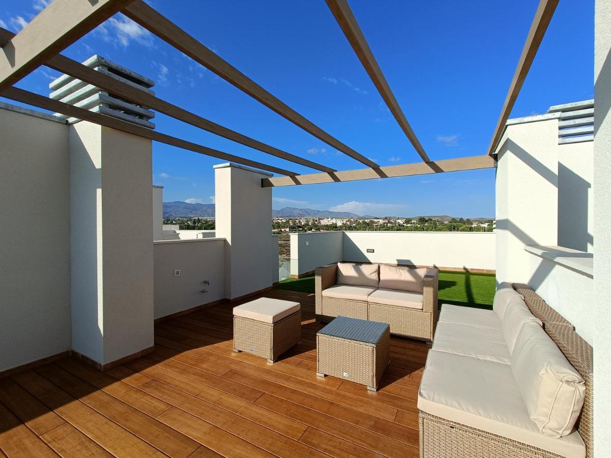 דירות El Toyo Nuevo Atico Toyo. Vistas Al Mar, Terraza, Solarium, Piscina, A/A, Wifi Y Garaje מראה חיצוני תמונה